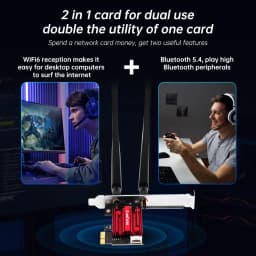 Fenvi AX900 WiFi 6 PCIe Wireless Adapter Dual Band 2.4G/5G Bluetooth 5.4 900Mbps Network Card for Desktop PC Gaming Win10/11