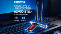 Fenvi AX900 WiFi 6 PCIe Wireless Adapter Dual Band 2.4G/5G Bluetooth 5.4 900Mbps Network Card for Desktop PC Gaming Win10/11