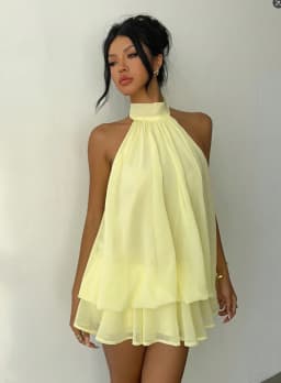 Women's Vacation Slim Fit Fashion Sexy Backless Halter Tie Waist Versatile Solid Color Dress, Stylish and Comfortable Summer