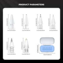 4/6 Pcs Replacement Pencil Tips for Apple Pencil 1/2/3th Apple Pencil Pro 2B Soft Nibs for IPad Pro