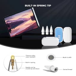 4/6 Pcs Replacement Pencil Tips for Apple Pencil 1/2/3th Apple Pencil Pro 2B Soft Nibs for IPad Pro
