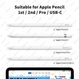 4/6 Pcs Replacement Pencil Tips for Apple Pencil 1/2/3th Apple Pencil Pro 2B Soft Nibs for IPad Pro