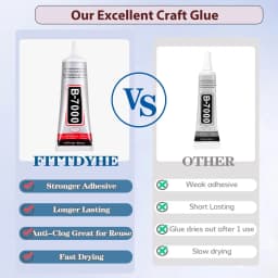 B7000 Semi-Fluid High-Viscosity Clear Adhesive for Gemstones, Diamonds, Rhinestones, and Jewelry Making – 15ml