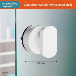 No Drilling Bathroom Safety Grab Bar Anti-Slip Shower Handle with Suction Cup Stable Grip Support for Bathtub Glass Door Elderly
