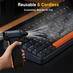 Super 9600000RPH,Brushless Motor Electric Turbo Fan High-Speed Turbo Violent Fan USB Rechargeable Powerful Dust Blower 60m/s