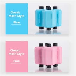 Reusable 4-in-1 Math Roller Stamp Set with Ink, Random Addition, Subtraction, Multiplication, and Division Practice Tool