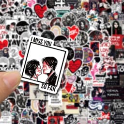 100Pcs My Chemical Romance Stickers Cartoon Decal for Laptop Phone Guitar Luggage Waterproof Graffiti Vinyl Stickers