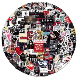 100Pcs My Chemical Romance Stickers Cartoon Decal for Laptop Phone Guitar Luggage Waterproof Graffiti Vinyl Stickers