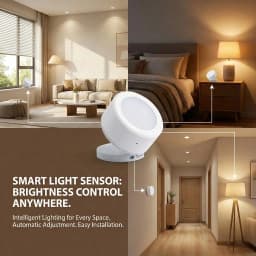 ZigBee Smart Light Sensor Luminance Illumination Brightness Detector Battery Operated Option Support Zigbee2mqtt Smart Life TUYA
