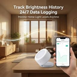 ZigBee Smart Light Sensor Luminance Illumination Brightness Detector Battery Operated Option Support Zigbee2mqtt Smart Life TUYA