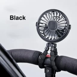 Portable Clip Fan Mini Stroller Fan USB Rechargeable Baby Stroller Octopus Fan 360° Rotate Outdoor Tripod Fan Small Clip Fan