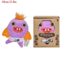 Fuggler Ugly Teeth Monsters Plush Toys Fuggler Baby Cartoon Wide Eyed Weirdo Rabbit Peluche Kawaii Multicolor Peluche Doll 8-9CM