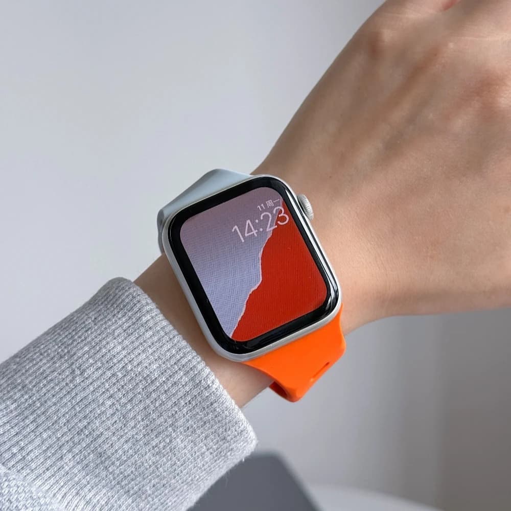 Silicone Sport Design Strap For Apple Watch Band Ultra 49mm 40mm 41mm 44mm 45mm 46mm bracelet iwatch Series 11 10 9 8 7 6 5 se