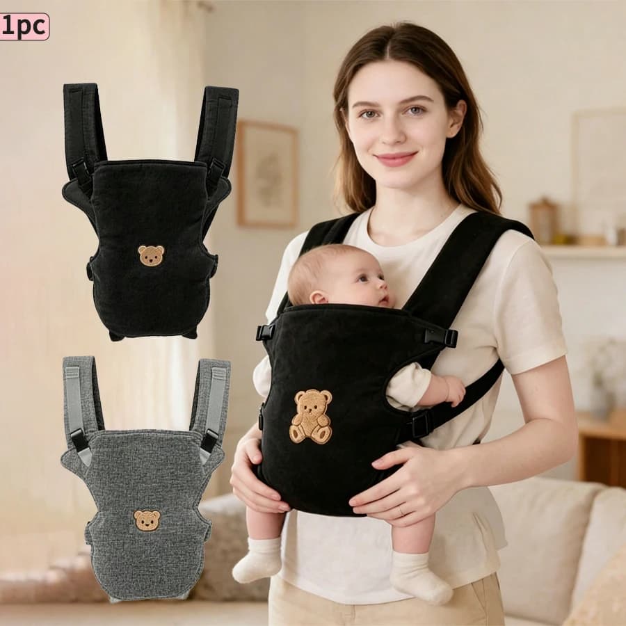 1Pc Ergonomic Multifunctional Baby Carrier - 4-in-1 Portable Baby Travel Gear, with Adjustable and Comfortable Front and Back Straps, the Perfect Gift for Baby's Welcome Party, Halloween, Christmas, and New Year