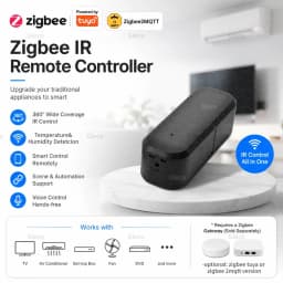 Zigbee IR Remote Control Temperature Humidity Sensor Universal Infrared Controller For TV DVD AUD AC 2MQTT TUYA Smart Life Hub