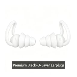 3 Layer Ear Plugs For Sleep Silicone Noise Cancelling Hearing Protection, Soft Reusable Ear Plugs for Sleep