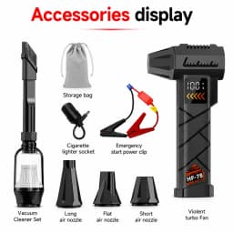 Super Powerful 2800000RPM Electric Jet Blower Cordless Compressed Air Vacuum Cleaner Car Emergency Power Supply