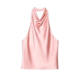 MUJER 2026 Halter Tops for Women Black Satin Backless Top Female Pink Summer Beach Top Woman off Shoulder Camisole Top Women