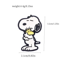 2Pcs/Set Cartoon White Puppy Enamel Brooch Cute Animal Badge Lapel Pin Fashionable Jewelry Accessories Gift For Friends