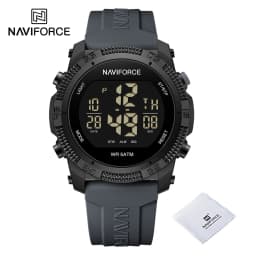NAVIFORCE Fashion Men's Electronics Wrist Watch Sports Waterproof Luminous Watches Men's Silicone Strap Male Clock Reloj Hombre
