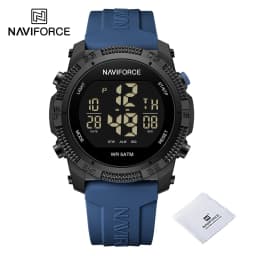 NAVIFORCE Fashion Men's Electronics Wrist Watch Sports Waterproof Luminous Watches Men's Silicone Strap Male Clock Reloj Hombre