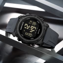 NAVIFORCE Fashion Men's Electronics Wrist Watch Sports Waterproof Luminous Watches Men's Silicone Strap Male Clock Reloj Hombre