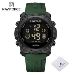 NAVIFORCE Fashion Men's Electronics Wrist Watch Sports Waterproof Luminous Watches Men's Silicone Strap Male Clock Reloj Hombre