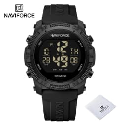 NAVIFORCE Fashion Men's Electronics Wrist Watch Sports Waterproof Luminous Watches Men's Silicone Strap Male Clock Reloj Hombre
