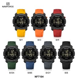 NAVIFORCE Fashion Men's Electronics Wrist Watch Sports Waterproof Luminous Watches Men's Silicone Strap Male Clock Reloj Hombre