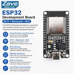 ESP32 WiFi Bluetooth Development Board Type-C Micro USB CP2102 CH340C 30Pin 38Pin Dual Core MCU Module