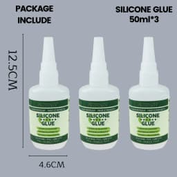 Fishing Soft Lure Silicone Glue Fast Bond Silicone PVC Soft Bait Metal Lead Strong Adhesive Waterproof Low Whitening Repair Glue