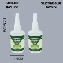 Fishing Soft Lure Silicone Glue Fast Bond Silicone PVC Soft Bait Metal Lead Strong Adhesive Waterproof Low Whitening Repair Glue