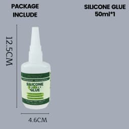 Fishing Soft Lure Silicone Glue Fast Bond Silicone PVC Soft Bait Metal Lead Strong Adhesive Waterproof Low Whitening Repair Glue