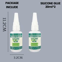 Fishing Soft Lure Silicone Glue Fast Bond Silicone PVC Soft Bait Metal Lead Strong Adhesive Waterproof Low Whitening Repair Glue