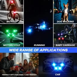 RGB Led Car Strobe Lights Motorcycle LED Flash Position Wireless Light Aircraft Airplane Helicopter Warning Lights Accessories