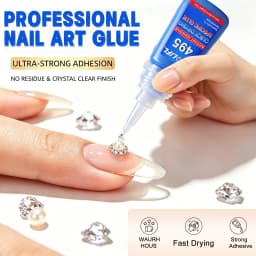 LOOLIFL Super Strong Nail Glue For False Nails Soft Nail Tips Quick Drying Suitable Nail Art Beginners Adhesive Long Lasting