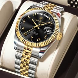 POEDAGAR Original Trendy Male Clock Waterproof Date Week Fashion Men's Watch Stainless Steel Luxury Quartz Watches For Men Reloj