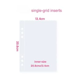Korean Style A5 Binder Organization Ring Binder Loose-Leaf PP Notebook Scrub Inner Core Cover Note Book Journal Planner Office