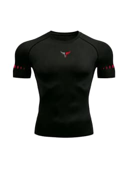 Men's Compression T-Shirt Quick Dry Breathable Elastic Gym Tee Multi Colors Available for All Seasons Running Fit Single Piece
