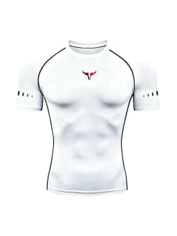 Men's Compression T-Shirt Quick Dry Breathable Elastic Gym Tee Multi Colors Available for All Seasons Running Fit Single Piece