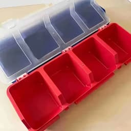 Multi Grid Storage Box Durable Plastic Small Component Container Hardware Screw Jewelry Desktop Useful Classification Organizer