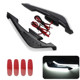 Motorcycle Front Side Spoiler Wing LED Light Kit Aerodynamic Wing Light 12V Universal Spoiler Lamp Modification Motorcycle Decor