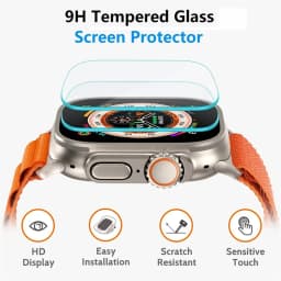 3PCS Tempered Glass For Apple Watch Ultra 2 49mm Anti-Scratch Screen Protector iWatch Ultra Seconds Installation Protective Film