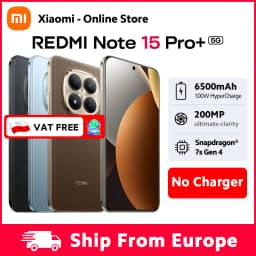 Global Version Xiaomi Redmi Note 15 Pro Plus 5G Smartphone Snapdragon 7s Gen 4 NFC 6500mAh 100W 6.83" CrystalRes AMOLED Display No Charger