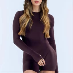 HISTELLO Sport Long Sleeve One Piece Women Hollow Back Yoga Bodycon Slim Fit Soft Stretch Fitness Running Gym Sports Jumpsuit