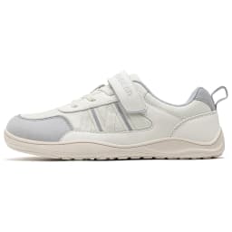 HOBIBEAR Big Kid Wide Width Shoes Barefoot Hook-Loop Artificial Leather Sneakers Lightweight Zero Drop Walking Shoes