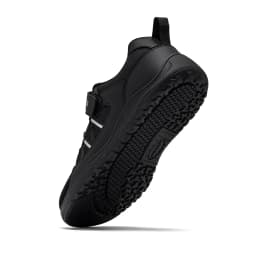 HOBIBEAR Big Kid Wide Width Shoes Barefoot Hook-Loop Artificial Leather Sneakers Lightweight Zero Drop Walking Shoes