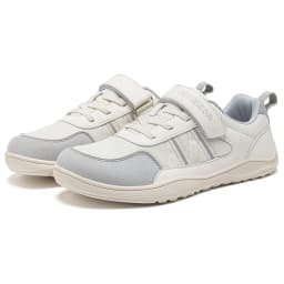 HOBIBEAR Big Kid Wide Width Shoes Barefoot Hook-Loop Artificial Leather Sneakers Lightweight Zero Drop Walking Shoes