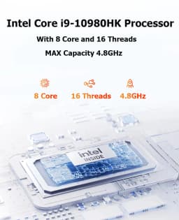 2026 Mini PC Intel Core I9-10980HK Intel N150 Windows 11 Pro Desktop PC Gaming Computer 16GB DDR4 512GB/1TB SSD WiFi6 BT5.2 4K Pc Desktop