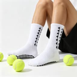 5 Pairs Men Women Non Slip Grip Hiking Cycling Professional Towel Bottom Breathable Shockproof Athletic Socks